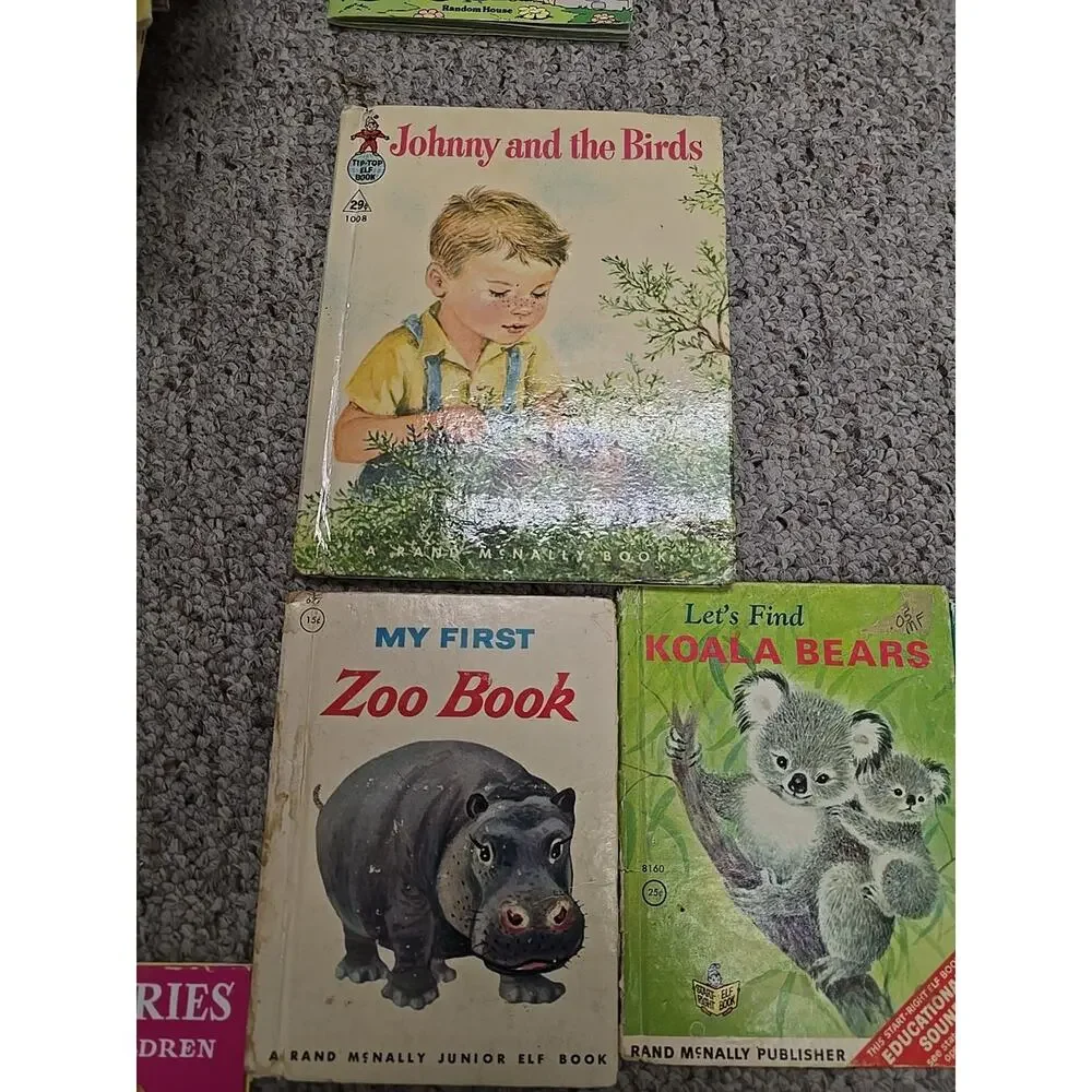 Lot of 18 Vintage Mixed Authors Read Along Hardcover Children's Story Books‎